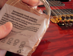 Safe Packaging for Guitar Strings....