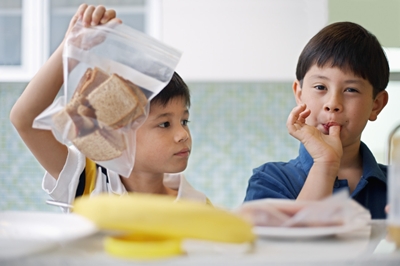 Boys Preparing Lunch