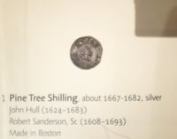 Boston 1795 time capsule Pine Tree Shilling