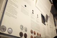 Boston 1795 time capsule display case