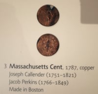 Boston 1795 time capsule Massachusetts Cent