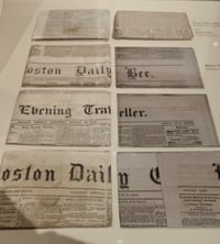 Boston 1795 time capsule newspapers