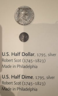 Boston 1795 time capsule U.S. half dollar