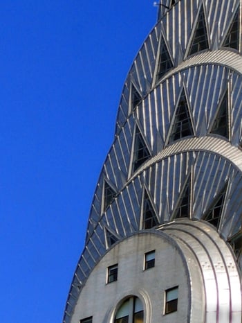 Chrysler Building made of stainless steel, could be corroding