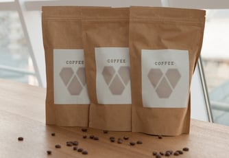 Flexible packages of coffee